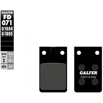 Pastillas de freno GALFER FD071