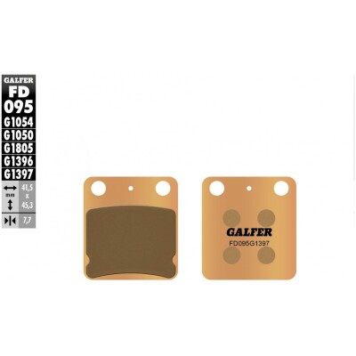 Pastillas de freno GALFER FD095