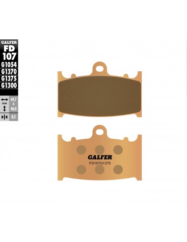 Pastillas de freno GALFER FD107