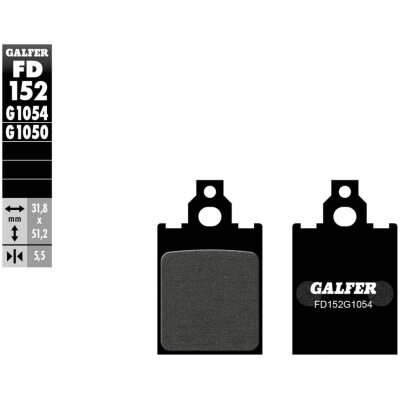 Pastillas de freno GALFER FD152