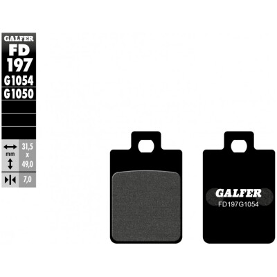 Pastillas de freno GALFER FD197