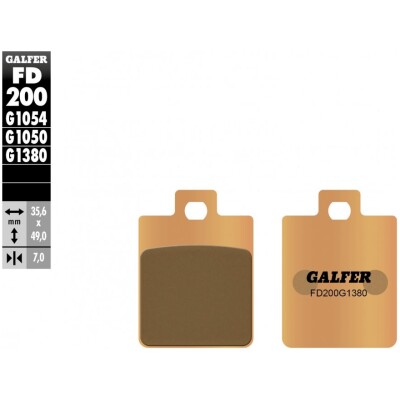 Pastillas de freno GALFER FD200