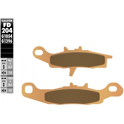 Pastillas de freno GALFER FD204