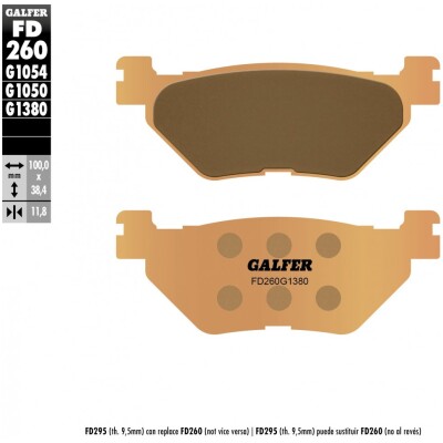 Pastillas de freno GALFER FD260