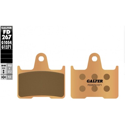 Pastillas de freno GALFER FD267