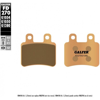 Pastillas de freno GALFER FD270