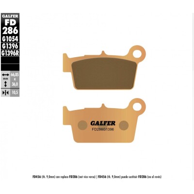Pastillas de freno GALFER FD286