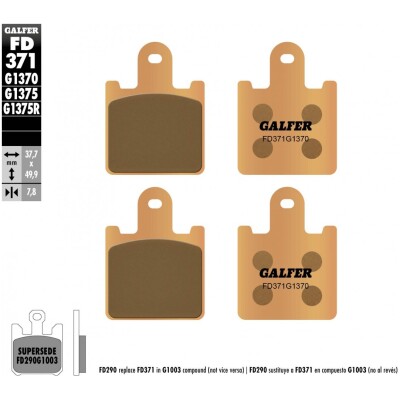 Pastillas de freno GALFER FD371