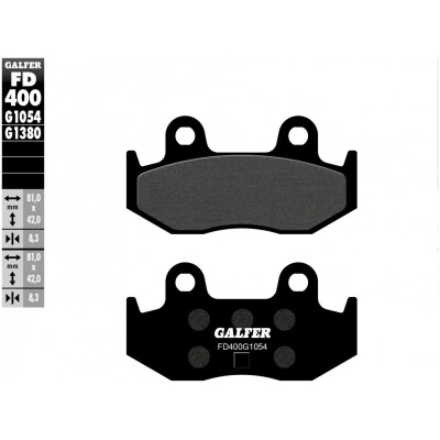 Pastillas de freno GALFER FD400