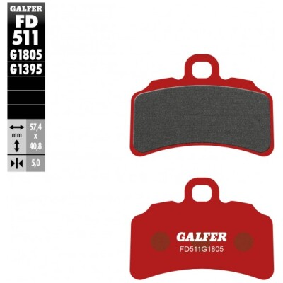 Pastillas de freno GALFER FD511