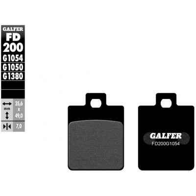Pastillas de freno GALFER FD200