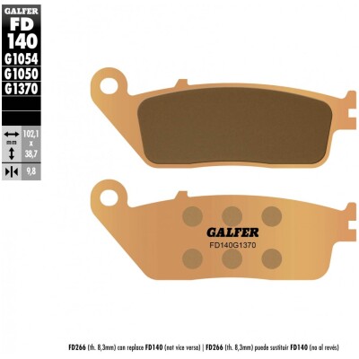 Pastillas de freno GALFER FD140