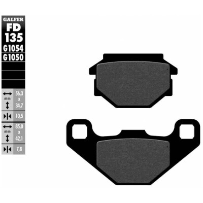 Pastillas de freno GALFER FD135
