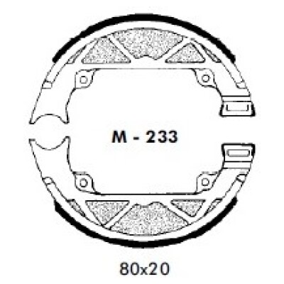 Zapatas de freno GAC AGPA M-233