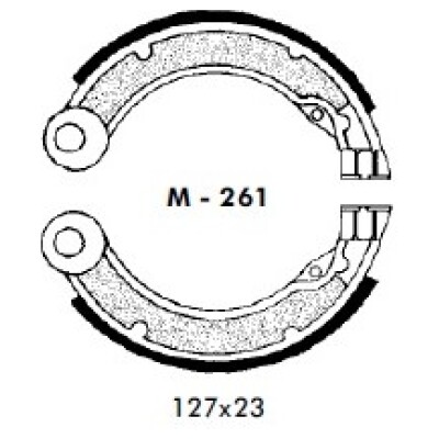 Zapatas de freno Vespa 125 AGPA M-261