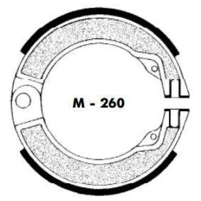 Zapatas de freno Vespa 125 AGPA M-260