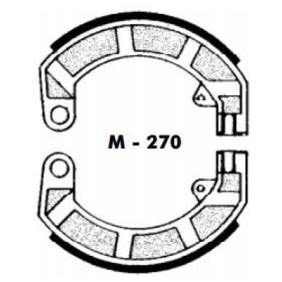 Zapatas de freno Vespa 125 AGPA M-270
