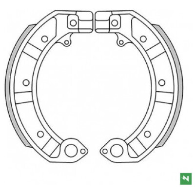 Zapatas de freno Vespa 150-200 AGPA M-263